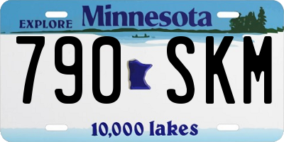 MN license plate 790SKM