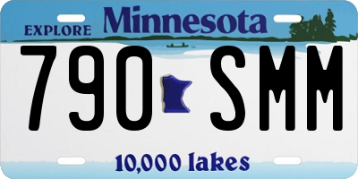 MN license plate 790SMM