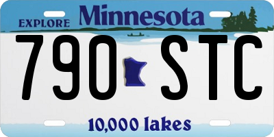 MN license plate 790STC