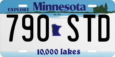 MN license plate 790STD
