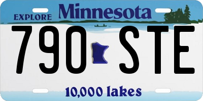 MN license plate 790STE