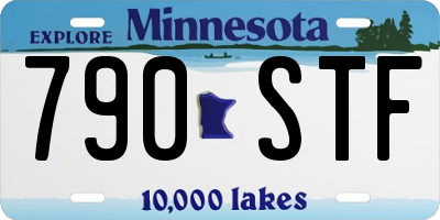 MN license plate 790STF