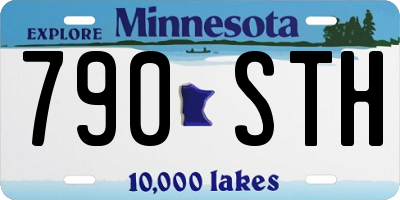 MN license plate 790STH