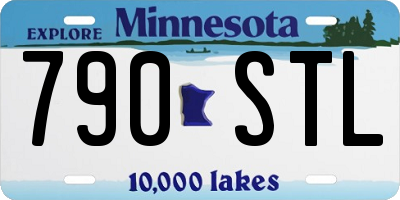 MN license plate 790STL