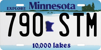 MN license plate 790STM