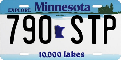MN license plate 790STP