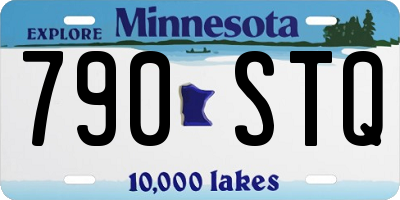 MN license plate 790STQ