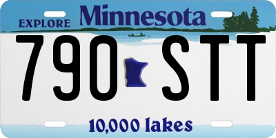 MN license plate 790STT