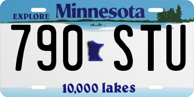 MN license plate 790STU