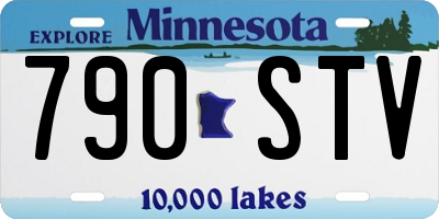 MN license plate 790STV