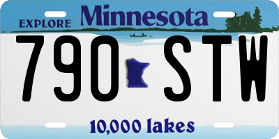 MN license plate 790STW