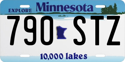 MN license plate 790STZ