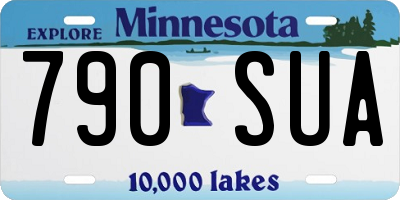 MN license plate 790SUA