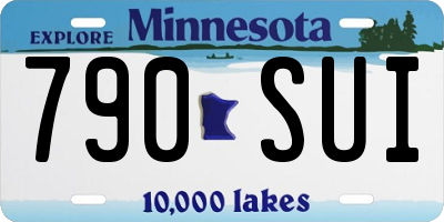 MN license plate 790SUI