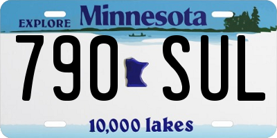 MN license plate 790SUL