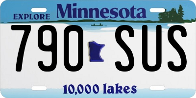 MN license plate 790SUS