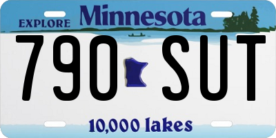 MN license plate 790SUT