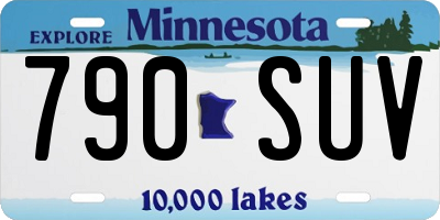 MN license plate 790SUV