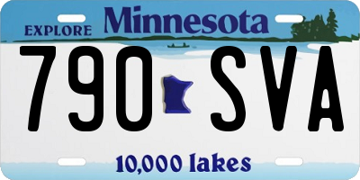 MN license plate 790SVA