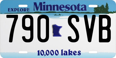 MN license plate 790SVB
