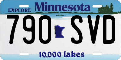 MN license plate 790SVD