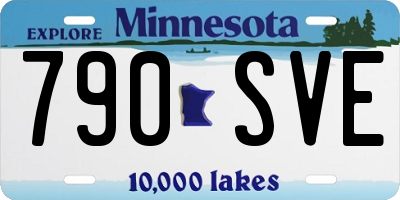 MN license plate 790SVE