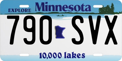 MN license plate 790SVX