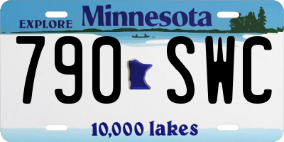 MN license plate 790SWC