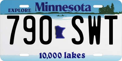 MN license plate 790SWT