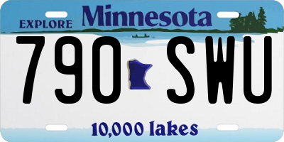MN license plate 790SWU