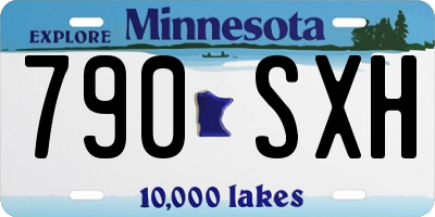 MN license plate 790SXH