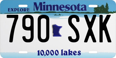 MN license plate 790SXK