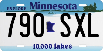 MN license plate 790SXL