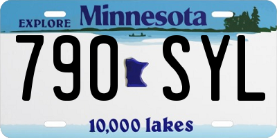 MN license plate 790SYL