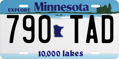 MN license plate 790TAD