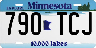 MN license plate 790TCJ