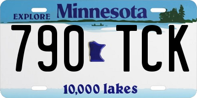 MN license plate 790TCK