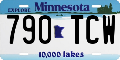 MN license plate 790TCW