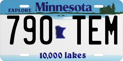 MN license plate 790TEM
