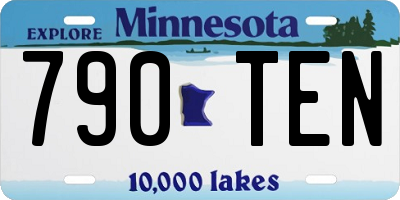 MN license plate 790TEN