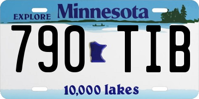 MN license plate 790TIB