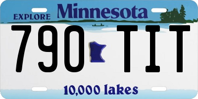 MN license plate 790TIT