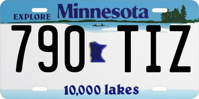 MN license plate 790TIZ