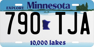 MN license plate 790TJA