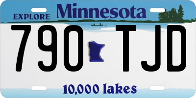 MN license plate 790TJD