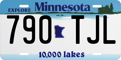 MN license plate 790TJL