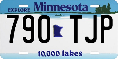 MN license plate 790TJP