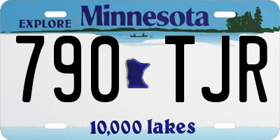 MN license plate 790TJR