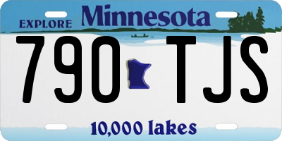 MN license plate 790TJS