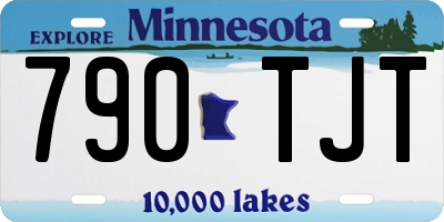 MN license plate 790TJT